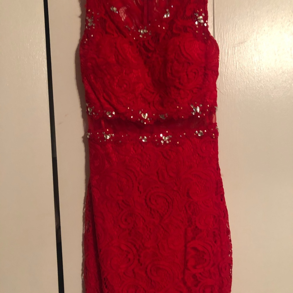 Red homecoming dress